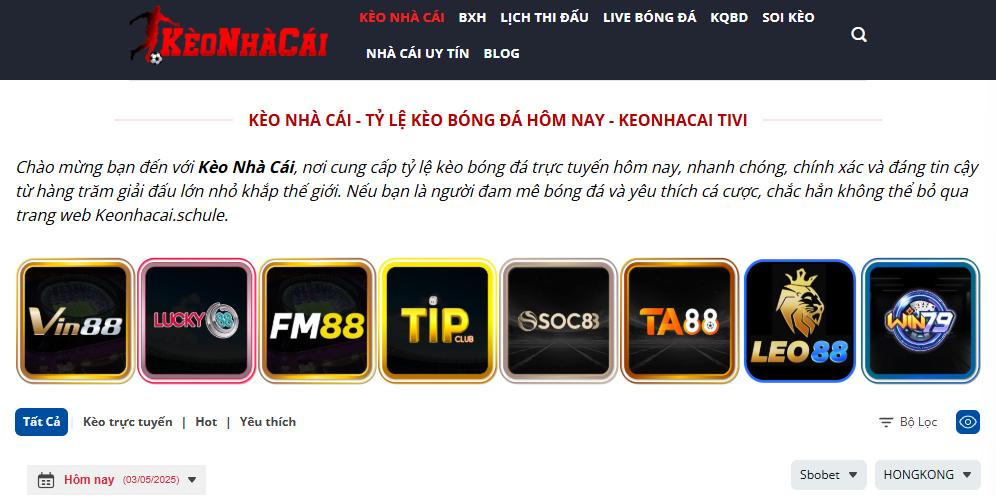 Giới thiệu trang Kèo Nhà Cái